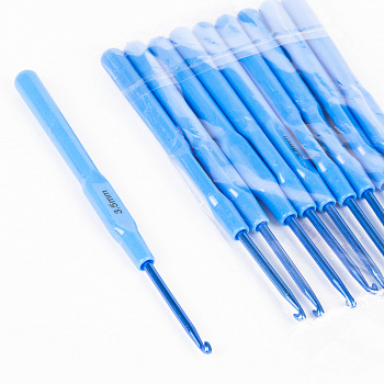 Крючки алюминиевые Maxwell Colors с пластиковой ручкой арт.TB.0332-6000/L Ø 3.5мм