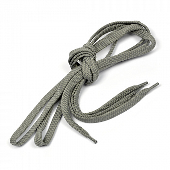 Шнурки плоские 9 мм 7с859 длина 120 см, компл.2шт, цв.серый