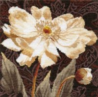 Набор для вышивания АЛИСА арт.2-18 Белые цветы. В объятьях света 25х25 см