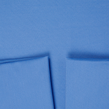 Ткань ТиСи поплин стрейч 110 г/м² 65% пэ, 33% хлопок, 2% спандекс шир.150 см арт.TBY.TC.08 цв.синий уп.1м