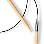222511 PRYM Спицы круговые для вязания Prym 1530 7мм 80см, бамбук, натуральный