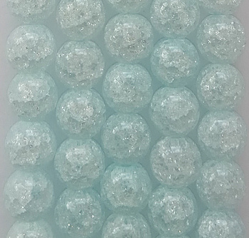 Бусины Сахарный кварц круглые арт. МБ.УТ1-11170 8мм цв.св.бирюзовый отверстие 1мм, около 45шт/нить