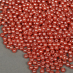 Бусины MAGIC 4 HOBBY круглые перламутр 4мм цв.058 красный уп.50г (1500шт)