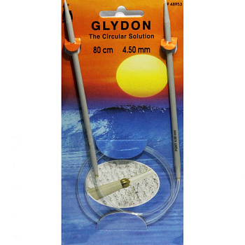 48953 PONY GLYDON Спицы круговые для вязания 4,50 мм/80 см, пластик