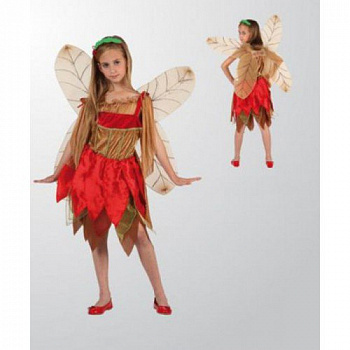 EN.35141 Детский маскарадный костюм д/девочек Лесная фея (6-8 лет, рост 125 см, ОГ 65см, ОТ 57см,