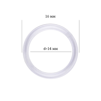 Кольцо для бюстгальтера Ø14,4мм пластик ARTA.F.6K цв.прозрачный, уп.50шт