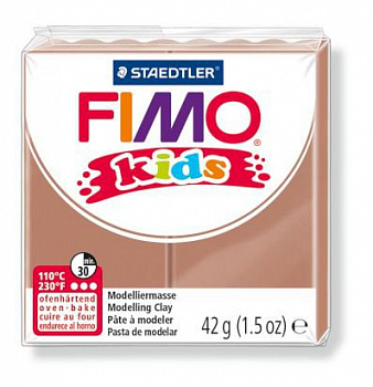 FIMO kids полимерная глина для детей, уп. 42г цв.св.коричневый, арт.8030-71