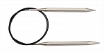 12222 Knit Pro Спицы круговые для вязания Nova cubics 6,5мм/100см, никелированная латунь, серебристый