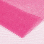 Фатин Кристалл средней жесткости блестящий арт.K.TRM шир.300см, 100% полиэстер цв. 57 К уп.50м - розовый неон