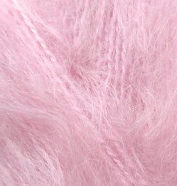 Пряжа для вязания Ализе Mohair classic (25% мохер, 24% шерсть, 51% акрил) 5х100г/200м цв.032 св.розовый