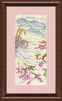 Набор для вышивания ЧАРИВНА МИТЬ арт.136 Цветок сакуры 29,5х12,5 см