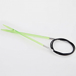 51112 Knit Pro Спицы круговые для вязания Trendz 3,75мм/100см, акрил, флуоресцентный зеленый