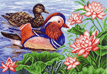 Рисунок на канве МАТРЕНИН ПОСАД арт.37х49 - 1135 Мандариновые утки