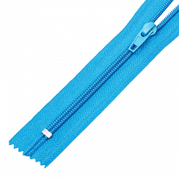Молния MaxZipper пласт. спираль №5-N 18см н/р цв.F216 голубой уп.50шт