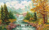 Набор для вышивания АЛИСА арт.3-09 Горный водопад 41х26 см