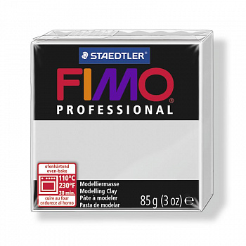 FIMO professional полимерная глина, запекаемая в печке, уп. 85г цв.серый дельфин, арт.8004-80