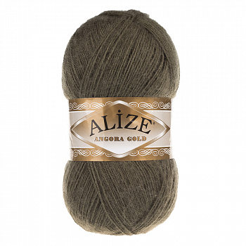 Пряжа для вязания Ализе Angora Gold (20% шерсть, 80% акрил) 5х100г/550м цв.345 хаки