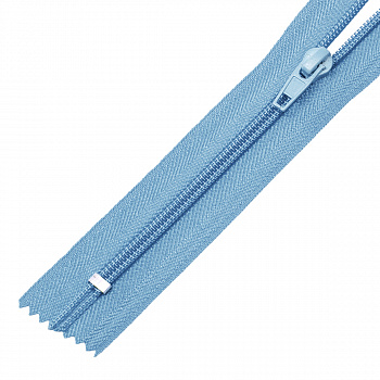 Молния MaxZipper пласт. спираль №5-N 16см н/р цв.F331 голубой уп.50шт