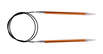 47094 Knit Pro Спицы круговые для вязания Zing 2,75мм/60см, алюминий