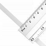 Резинка латексная для купальников 08мм гладкая TBY-48418 цв.белый уп.1кг (≈154м)