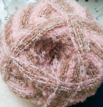 Пряжа для вязания ПЕХ Суперфантазийная (50% шерсть, 50% акрил) 1х360г/830м цв.1029 розово-бежевый меланж