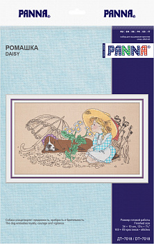 Набор для вышивания PANNA арт. DT-7018 Ромашка 34х19 см