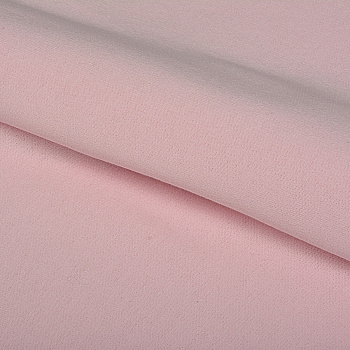 Ткань трикотаж Футер 2х нитка начес с лайкрой 190г опененд 100+100см розовое безе 13-2804 уп.1м