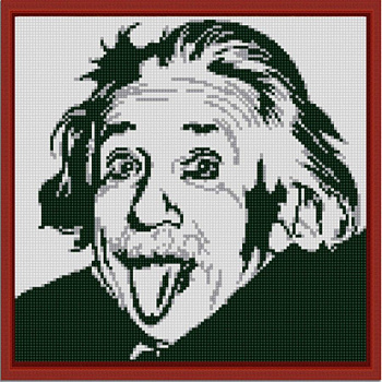 Рисунок на ткани (Бисер) КОНЁК арт. 1219 Альберт Эйнштейн 25х25 см