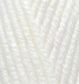 Пряжа для вязания Ализе Lana Gold Plus (49% шерсть, 51% акрил) 5х100г/140м цв.062 молочный
