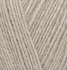 Пряжа для вязания Ализе Superwash 100 (75% шерсть, 25% полиамид) 5х100г/420м цв.0152 бежевый меланж