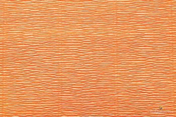 Бумага гофрированная Италия 50см х 2,5м 140г/м² цв.981 оранжевая
