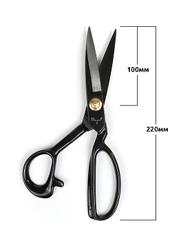 Maxwell Black набор подарочный из 2 ножниц портновские 08" 220*100 мм + перекусы 125мм