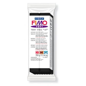 FIMO Soft полимерная глина, запекаемая в печке, уп. 350г цв.чёрный арт.8022-9