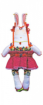 Набор для шитья и вышивания текстильная игрушка арт.МП-24х13- 8007 Зайка Уля-рыжуля