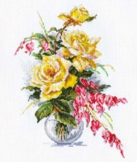 Набор для вышивания АЛИСА арт.2-20 Желтые розы 21х29 см