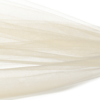 Фатин Кристалл средней жесткости блестящий арт.K.TRM шир.300см, 100% полиэстер цв.105 К уп.50м - слоновая кость