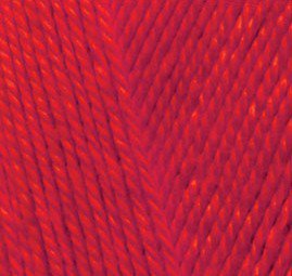 Пряжа для вязания Ализе Miss (100% мерсеризиванный хлопок) 5х50г/280м цв. 056 красный