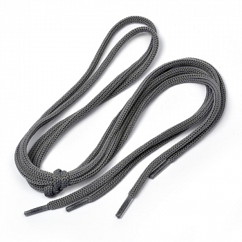 Шнурки круглые 4 мм ШО-36 длина 80 см, компл.2шт, цв.серый