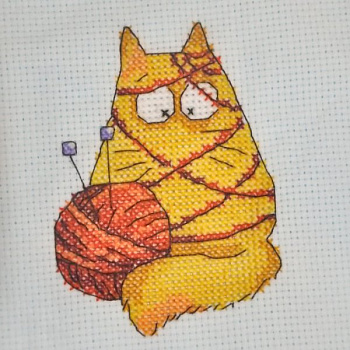 Набор для вышивания РТО арт.EH318 Кошко-вязание 11х11 см