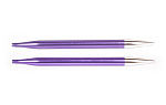 47509 Knit Pro Спицы съемные для вязания Zing 7мм для длины тросика 28-126см, алюминий, аметистовый 2шт