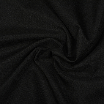 Ткань габардин TBYGab-150322 150г/м2 100% полиэстер шир.150см цв.F322 черный рул.50м