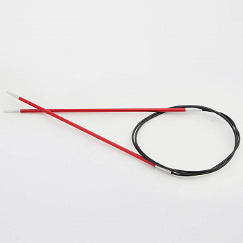 47153 Knit Pro Спицы круговые для вязания Zing 2,5мм/100см, алюминий