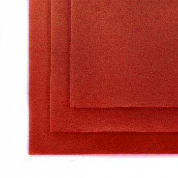 Фетр листовой полужесткий IDEAL 1мм 20х30см арт.FLT-HS1 уп.10 листов цв.004 красный