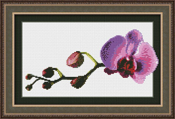 Набор для вышивания ЮНОНА арт.0108 Маленькая орхидея 23,5х14,5 см
