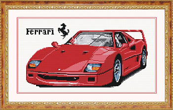 Набор Колор Кит мозаичная картина арт.КК.ZKT003 Ferrari 50х25