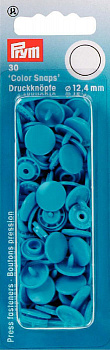 393108 PRYM Кнопки Color Snaps 100% полиацеталь цв.сине-стальной уп.30шт 12,4мм