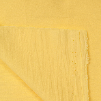 Ткань Хлопок крэш 90 г/м² 100% хлопок шир.150 см арт.TBY.Caw.12 цв.желтый уп.5м