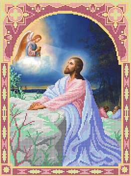 Рисунок на ткани АНГЕЛIКА арт. A530 Иисус на Елеонской горе 30х40 см