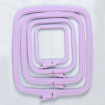 Пяльцы-рамка NURGE арт.NUR.170-11/3 пластиковые 110х95 цв.фиолетовый