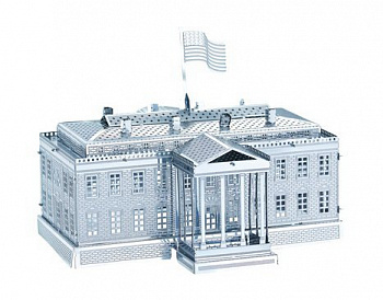 Объемная металлическая 3D модель арт.K0042/B21125 White House 7,5х6,8х5,9см